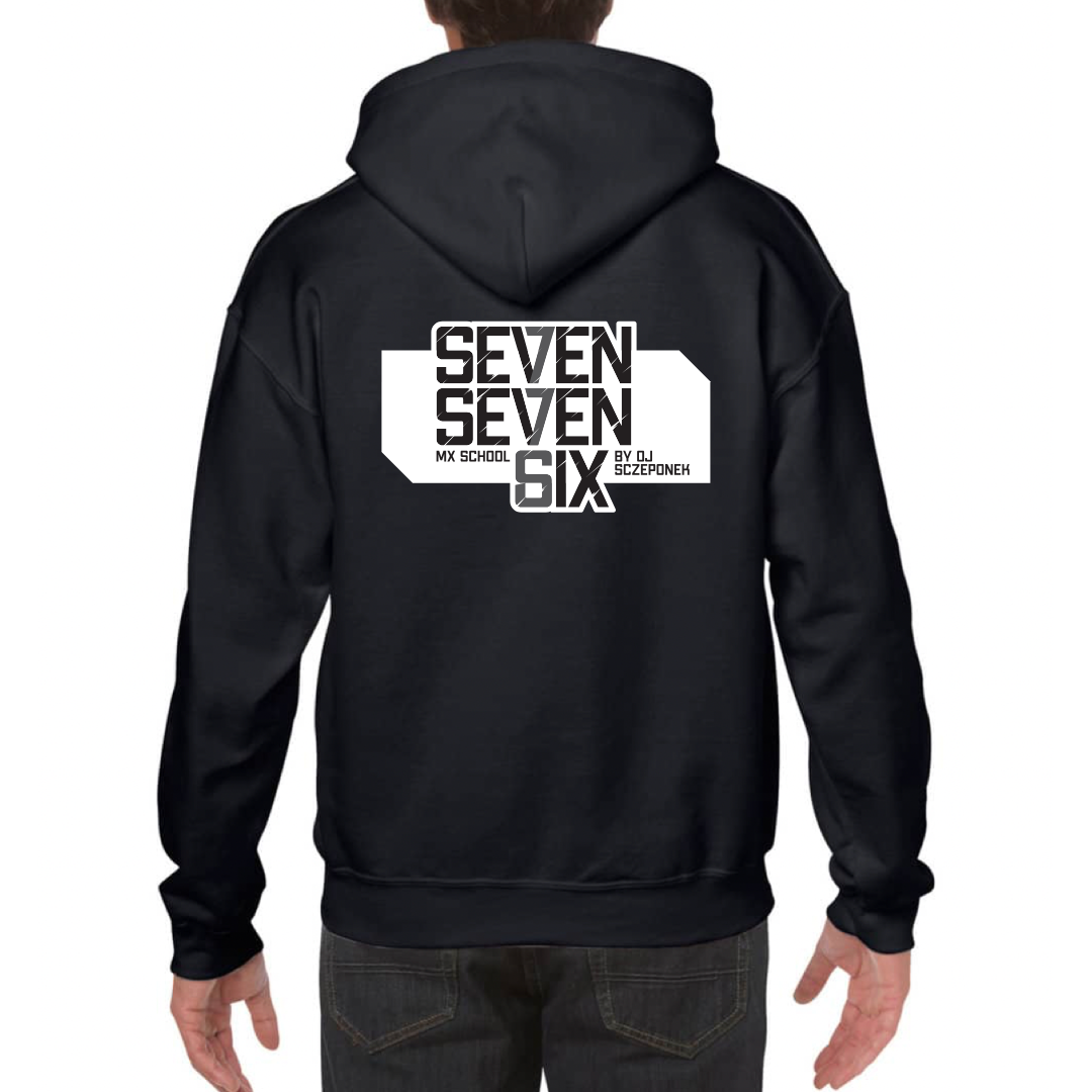 Erwachsene - SevenSevenSix Logo Hoodie schwarz