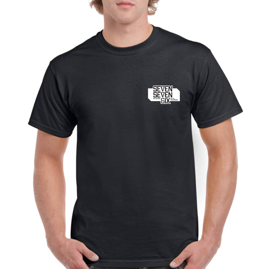 Erwachsene - SevenSevenSix Logo T-Shirt Schwarz