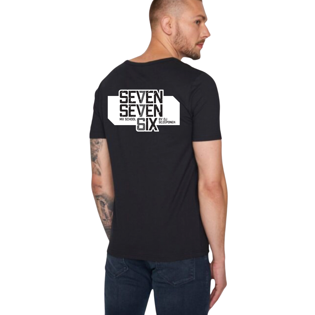 Erwachsene - SevenSevenSix Logo T-Shirt Schwarz