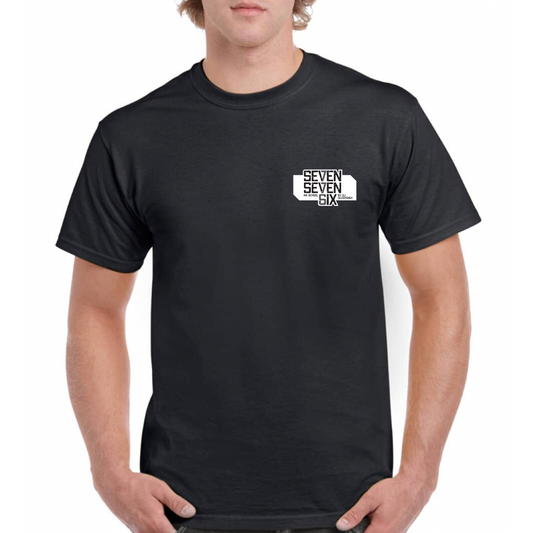 Erwachsene - SevenSevenSix Logo T-Shirt Schwarz