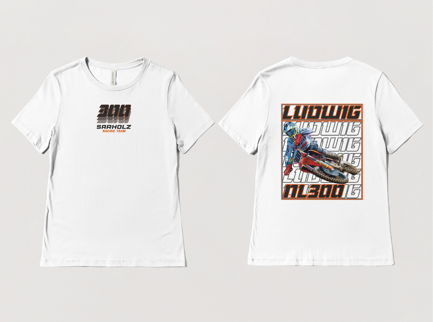 Kids - NL300 Foto Backprint T-Shirt weiß